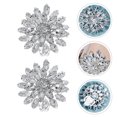 thumbnail image 4 of MasteelfCA 1 Pair Chic Rhinestone Flower Lady Shoes Clips High Heel Bride DIY Shoe Buckles, 4 of 7