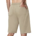 thumbnail image 5 of Lavenicole Men's Casual Athletic Shorts, Lightweight Workout Hiking Shorts 9" with 4 Pockets Khaki 36W, 5 of 7
