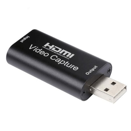 HDMI Audio Video Capture Card, 4K HDMI to USB 2.0 Video Audio Converter, Full HDs 1080p for Editing Video/Games/Streaming/Online Teaching