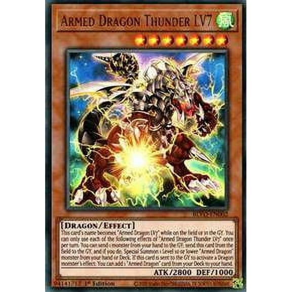 YuGiOh Blazing Vortex Ultra Rare Armed Dragon Thunder LV7 BLVO-EN002