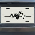 thumbnail image 7 of License Plate, Jeep Love Pulse Decorative Front,Personalized Stainless Steel License Plate Cover For Men Women,12.2" X 6.2", 7 of 7