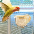 thumbnail image 3 of Bird Feeding Dish with Clamp Holder - Removable Food & Water Bowl for Macaw, Cockatiel, Parakeet, Small Animals, Durable Cage Feeder Cup Container with Secure Mounting, 3 of 4