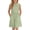 01 Green, variant on Girls Summer Cute Collared Mini Dress with Pockets, Sleeveless Loose A-Line Swing Dresses for 4-15 Years