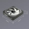 thumbnail image 5 of ARGB Infinitys Mirror 120mm Computer Case Fan, High Performances Cooling PWM Fan, 5 of 10