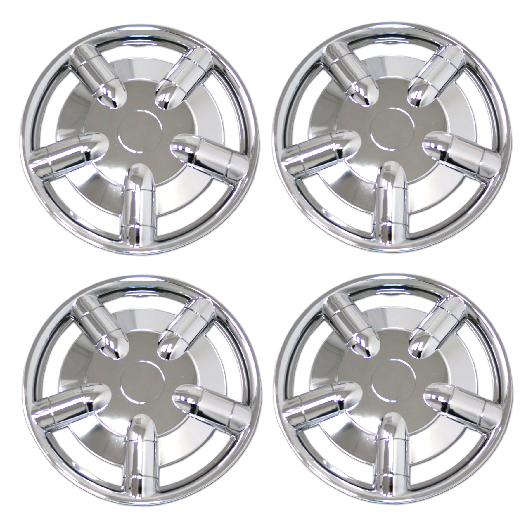 TuningPros WSC3-021C15 Set Of 4 Chrome Finish Hubcaps 15" - Hub Caps ...