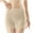 Beige, variant on Wdfiry Women's Cotton Boxers Underwear Solid Color Under Dress Panties High Waist Seamless Breathable Underpants