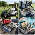 thumbnail image 6 of Golf Cart Seat Covers for 2 Seater, Sunflowers Cow Soft Microfiber Cart Seat Towel Blanket, Farm Animal Black Buffalo Plaid Absorbent Breathable Non Slip Bench Seats Protector for Golf Course 51"x31", 6 of 9