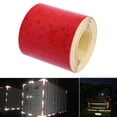 thumbnail image 1 of BESTYASH Red Reflective Tape with Hexagonal Pattern Prisms Weather Resistant for Vehicle and Equipment Safety, 1 of 6