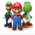 thumbnail image 4 of 3 Set Mario Bros Luigi, Mario, Yoshi Action Figures Mario Toy, 4 of 5