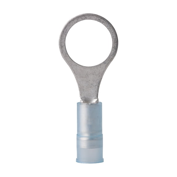Ancor 220216 Nylon Insulated 3/8" Ring Terminal 16-14 Gauge Wire Blue 100 Pack