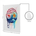 thumbnail image 4 of WIRESTER Canvas Prints Art Poster, Cherry Blossom Waves Yin Yang, 8 x 10 inch Gifts Wall Home Decoration Canvas Artwork Poster, 4 of 7