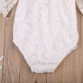 thumbnail image 4 of Bagilaanoe Newborn Baby Girl Rompers Lace Off Shoulder Bodysuit 3M 6M 9M 12M Infant Summer One Piece Jumpsuit, 4 of 5