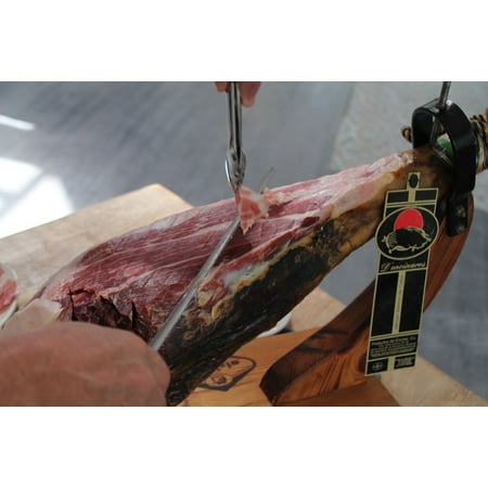 LAMINATED POSTER Knife Meat Food Ham Cut Poster Print 24 x