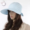 thumbnail image 5 of New Empty Top Travel Supply Fashion Visors Beach Hiking Foldable Cap Sun Hat Women Sunhat Bowknot Sunhat FUSHCIA, 5 of 7