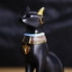 thumbnail image 4 of Estatua de gato egipcio de té ligero escultura de resina decoración estatuilla coleccionable para la habitación para hogar jardín Soledad Estatua de estatuilla de gato Bastet, 4 of 8