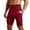 Wine, variant on Mens Cycling Shorts No Padding Biking Shorts with Pockets Tummy Control Athletic Gym Workout Spandex Shorts Navy, Size XL