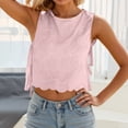 thumbnail image 2 of JIAYUE Women's Tank Tops Solid Color Sleeveless Casual Summer For Everyday Wear Comfortable Round Neck Design With Stylish Tie Detail Suitable For Vacation Cozy Female Vest, 2 of 6