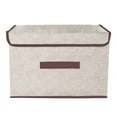thumbnail image 1 of Boîtes de Rangement Pliables avec Couvercles en Tissu Lavable, 1 of 7