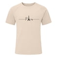 thumbnail image 5 of Polo Crew Neck T Shirts for Men 1/4 Short Sleeve Big and Tall Basic Active Tops Casual Stylish Printing Crew Neck Casual Outdoor Basic Streetwear, 5 of 5