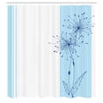 thumbnail image 3 of Ambesonne Striped Shower Curtain, Vertical Long Lines, 69"Wx70"L, Pale Blue, 3 of 5