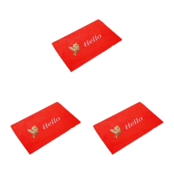 Advancent Tapete de puerta antideslizante duradero y duradero, tapetes para entradas y áreas de tráfico pesado, base roja brillante de pájaro Type1 NO1