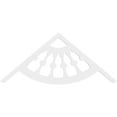 thumbnail image 2 of Ekena Millwork 48"W x 20"H x 1"P (10/12) Pitch Classic Wagon Wheel Architectural Grade PVC Gable Pediment, 2 of 5