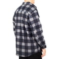 thumbnail image 4 of Visive Mens Flannel Jacket Shirt Big And Tall Heavy Button Down Thermal Lined, 4 of 6
