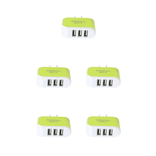 Methold USB Universal de 3 puertos para teléfono móvil, de enchufe europeo/estadounidense, adaptador de de pared de viaje, Type1 NO1