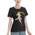 thumbnail image 2 of T-Shirt Basique à Manches Courtes pour Femmes Sailor Moon Lièvre Lunaire, 2 of 6