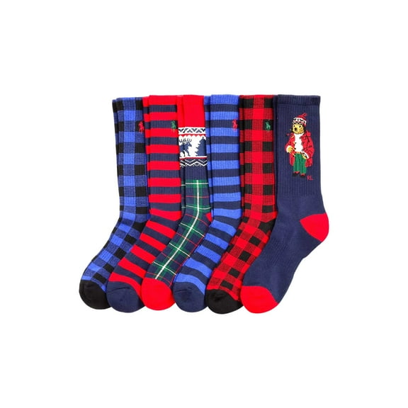 Polo Ralph Lauren Polo Bear Men's Crew Sock 6 Pack