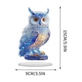 thumbnail image 3 of Owl Statue and Figurine for Home Decor Accents Adorable Owl for Shelf Bookshelf Bedroom Living Room Office Table Desk Modern Decorations Animal Sculpture for Birds Lovers, 3 of 6