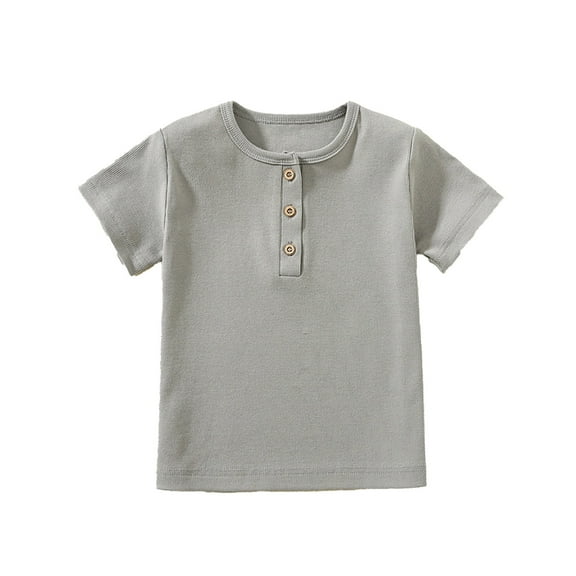 Kids T Shirts for Boys Girls Casual Short Sleeve Boys Shirts Light Gray Shirts Boys Tee Shirts Boy Clothes 7-8 Years