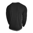 thumbnail image 6 of VJATTWR Men's Long Sleeve Shirt, Knit Fabric with Button Placket, Smart Casual Look for Office S, 6 of 7