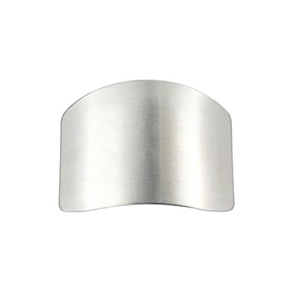 Toystoory Protector de manos para rebanadas de cocina, Protector de punta de dedo seguro de acero inoxidable, práctica doméstica, suministro de Cocina y Comedor