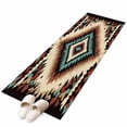 thumbnail image 2 of Brown Teal Red Boho Runner Rug 2x6 FT,Non Slip Hallway Rugs,Southwestern Retro Geometric Abstract Washable Soft Floor Carpet Throw Runner Carpet Long Rugs for Entryway Kitchen Bedside Sliding Door, 2 of 8