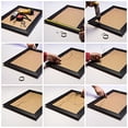 thumbnail image 4 of Craig Frames 26065, 24 x 24 Inch Rustic Black Pine Picture Frame Matted to Display a 20 x 20 Inch Photo, 4 of 4
