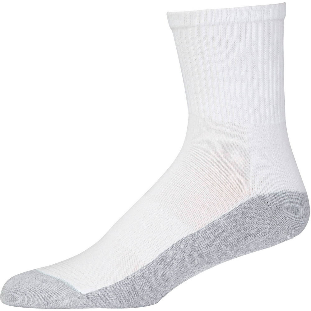 Gildan Men's Active Stretch White MidCrew Socks, 10Pack Walmart