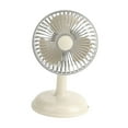 thumbnail image 3 of Mini ventilador portátil de escritorio USB para interiores y exteriores, ajustable a 90 degree. Beige, 3 of 9