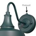 thumbnail image 4 of Vaxcel Dorado 1 Light Dusk to Dawn Green White Farmhouse Barn Dome Outdoor Wall Lantern, 4 of 4