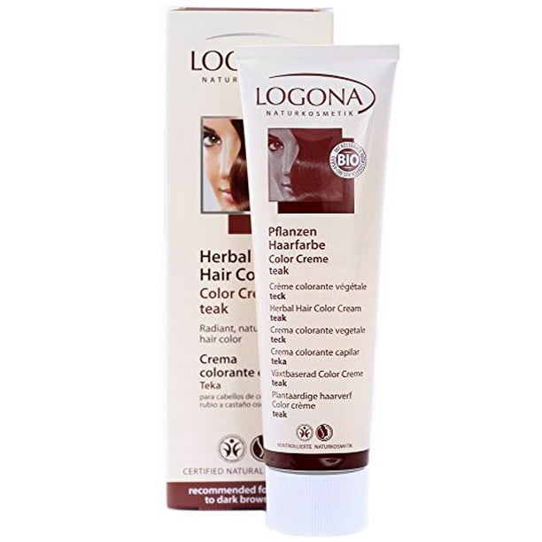 Ik denk dat ik ziek ben enz goedkeuren Logona Herbal Hair Color Cream, Teak, 5.01 Ounce - Walmart.com