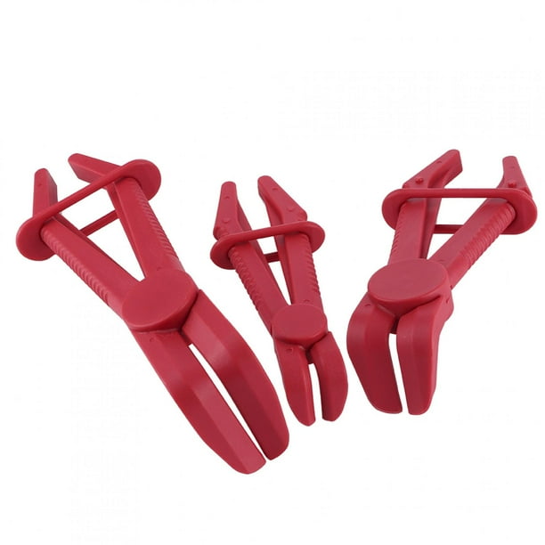 Juego de alicates de abrazadera de manguera Flexible de nailon de 3 uds para mangueras de radiador de refrigerante de Gas y combustible de freno