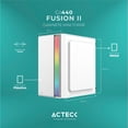 thumbnail image 4 of Gabinete ACTECK FUSION II GI440 Micro ATX Mini Torre Fuente 500W Acrilico Blanco AC-935760 Blanco, 4 of 5