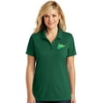 thumbnail image 1 of Womens Golf Patch Moisture-Wicking Polo Shirt, 4XL Deep Forest Green, 1 of 5