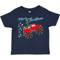 thumbnail image 3 of Inktastic Merry Christmas Santa Drives a Monster Truck Boys or Girls Toddler T-Shirt, 3 of 5