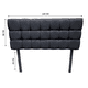 thumbnail image 4 of Cabecera El Bazar Store Linq Individual Negro, ajuste de altura El Bazar Store Moderna abotonada, 4 of 4