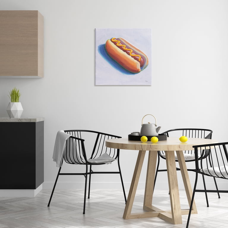 Stupell Industries Hot Dog with Mustard Food & Beverage Painting