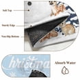 thumbnail image 6 of Light Blue Christmas Snowman Area Rugs 6'x9', Washable Small Throw Rugs for Kitchen Dining room, Xmas Tree Elk Gifts Snowflake Indoor Outdoor Rug Non-Slip Low Pile Carpet Runner Reversible Floor Mats, 6 of 8