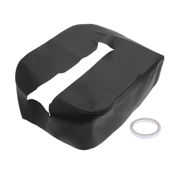 Unique Bargains Center Console Cover for Chevrolet Silverado 1500 Microfiber Leather With Black