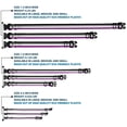 thumbnail image 3 of Buckle-Down Pet Collar, Dog Collar Plastic Buckle, Flag Asexual Black Gray White Purple, 11 to 16.5 Inches 1.0 Inch Wide, 3 of 8
