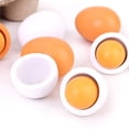 thumbnail image 3 of Alimentos de Juguete de Madera Huevos de Juego de Pretender HANSGO 6PCS para Niños, 3 of 7